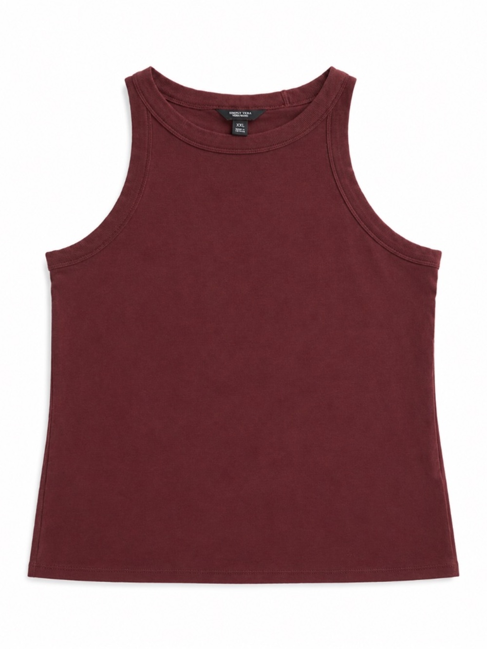 Maroon Sleeveless Tank Top Women’s Casual Solid Basic